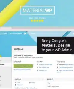 Material wp material design dashboard theme - EspacePlugins - Gpl plugins cheap