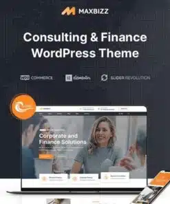 Maxbizz consulting and financial elementor wordpress theme - EspacePlugins - Gpl plugins cheap