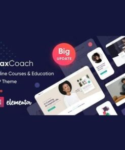 Maxcoach online courses personal coaching and education wp theme - EspacePlugins - Gpl plugins cheap