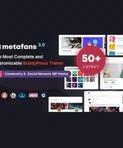 Metafans community and social network buddypress theme - EspacePlugins - Gpl plugins cheap