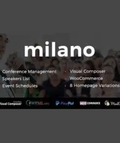 Milano event and conference wordpress - EspacePlugins - Gpl plugins cheap