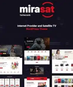Mirasat internet provider and satellite tv wordpress theme - EspacePlugins - Gpl plugins cheap