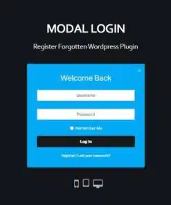 Modal login register forgotten wordpress plugin - EspacePlugins - Gpl plugins cheap