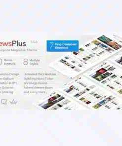 Newsplus news and magazine wordpress theme - EspacePlugins - Gpl plugins cheap
