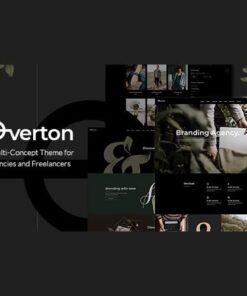 Overton creative theme for agencies and freelancers - EspacePlugins - Gpl plugins cheap