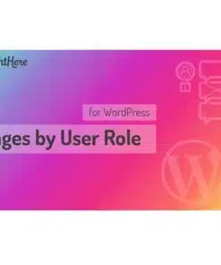 Pages by user role for wordpress - EspacePlugins - Gpl plugins cheap