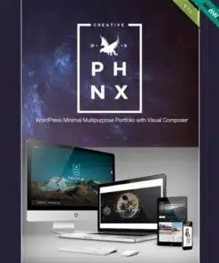 Phoenix wordpress minimal multipurpose portfolio with visual composer - EspacePlugins - Gpl plugins cheap
