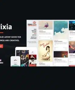 Pixia showcase wordpress theme - EspacePlugins - Gpl plugins cheap