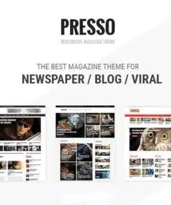 Presso modern magazine newspaper viral theme - EspacePlugins - Gpl plugins cheap