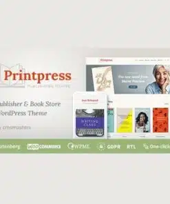 Printpress book publishing wordpress theme - EspacePlugins - Gpl plugins cheap