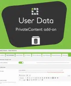 Privatecontent user data add on - EspacePlugins - Gpl plugins cheap