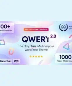 Qwery multi purpose business wordpress and woocommerce theme - EspacePlugins - Gpl plugins cheap