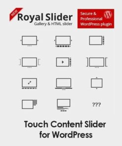 Royalslider touch content slider for wordpress - EspacePlugins - Gpl plugins cheap