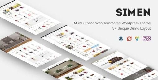 Simen multipurpose woocommerce wordpress theme - EspacePlugins - Gpl plugins cheap