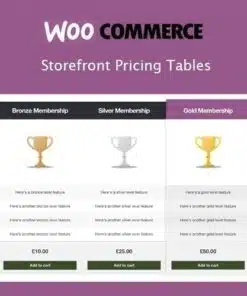 Storefront pricing tables - EspacePlugins - Gpl plugins cheap