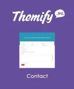 Themify builder contact - EspacePlugins - Gpl plugins cheap