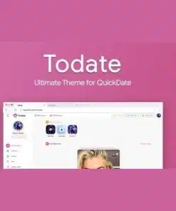 Todate the ultimate quickdate theme - EspacePlugins - Gpl plugins cheap
