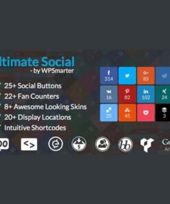 Ultimate social easy social share buttons and fan counters for wordpress - EspacePlugins - Gpl plugins cheap