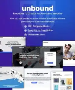 Unbound business agency multipurpose theme - EspacePlugins - Gpl plugins cheap