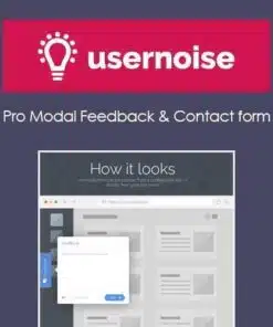 Usernoise pro modal feedback and contact form - EspacePlugins - Gpl plugins cheap