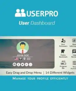 Userpro dashboard - EspacePlugins - Gpl plugins cheap
