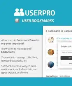 Userpro wordpress user bookmarks add on - EspacePlugins - Gpl plugins cheap