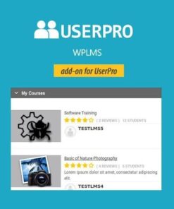 Userpro wplms integration - EspacePlugins - Gpl plugins cheap