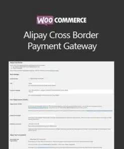 Woocommerce alipay cross border payment gateway - EspacePlugins - Gpl plugins cheap