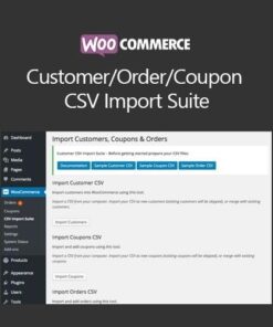 Woocommerce customer order coupon csv import suite - EspacePlugins - Gpl plugins cheap