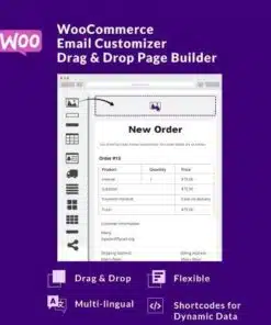 Woocommerce email customizer with drag and drop email builder - EspacePlugins - Gpl plugins cheap