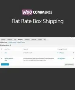 Woocommerce flat rate box shipping - EspacePlugins - Gpl plugins cheap