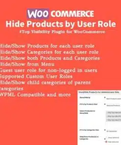 Woocommerce hide products by user roles - EspacePlugins - Gpl plugins cheap