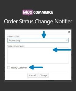 Woocommerce order status change notifier - EspacePlugins - Gpl plugins cheap