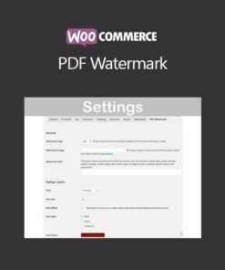 Woocommerce pdf watermark - EspacePlugins - Gpl plugins cheap