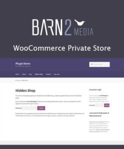 Woocommerce private store barn2 - EspacePlugins - Gpl plugins cheap