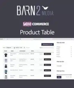 Woocommerce product table barn2 - EspacePlugins - Gpl plugins cheap