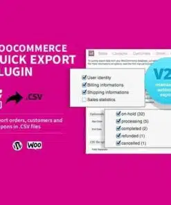 Woocommerce quick export plugin - EspacePlugins - Gpl plugins cheap