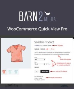 Woocommerce quick view pro by barn2 - EspacePlugins - Gpl plugins cheap