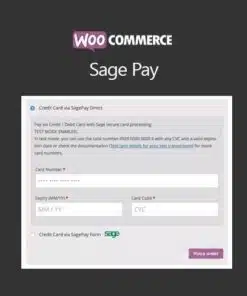 Woocommerce sagepay form sagepay direct - EspacePlugins - Gpl plugins cheap