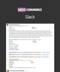 Woocommerce slack - EspacePlugins - Gpl plugins cheap