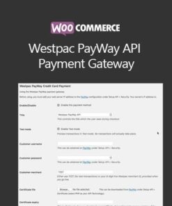 Woocommerce westpac payway api payment gateway - EspacePlugins - Gpl plugins cheap