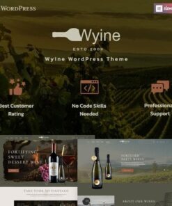 Wyine wine shop theme - EspacePlugins - Gpl plugins cheap